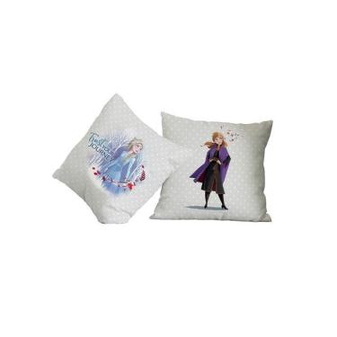 Imagem de Almofada Flanela 40X40 Portallar Disney Frozen Elsa E Anna