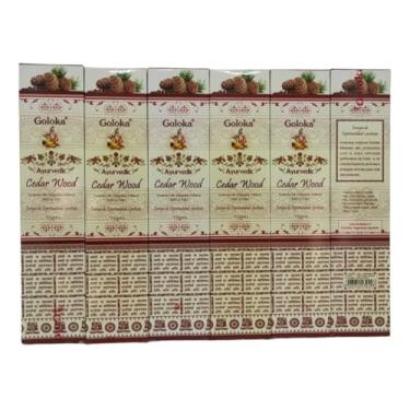Imagem de Incenso Goloka Massala Cedar Wood Madeira Do Cedro 6un.15g