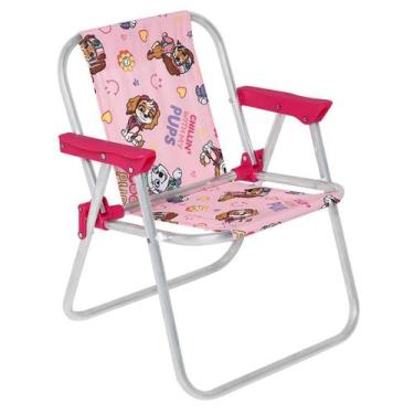 Imagem de Cadeira Infantil Patrulha Canina Rosa 23610 Belfix - Bel Fix