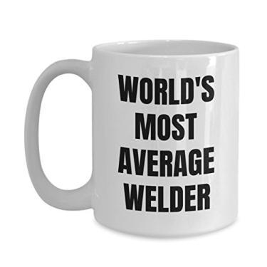 Imagem de Caneca de soldador - Copo de café - Soldador mais médio do mundo - Presentes de soldador