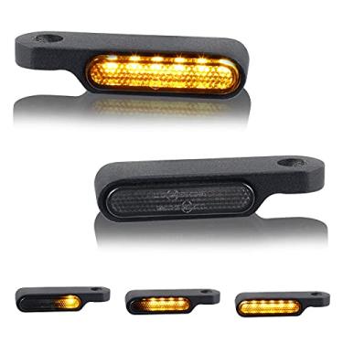 Imagem de QUASCO Luzes de seta de LED sequenciais Mini pisca-pisca de motocicleta universais compatíveis com Harley Sportster Dyna 883 Yamaha Honda