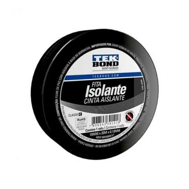 Imagem de Fita Isolante Uso Geral 19mmx20m Tekbond - Pct - 10