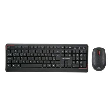 Imagem de Kit Teclado E Mouse Wireless (s- Fio) C3tech K-w70bk 1600dpi -preto