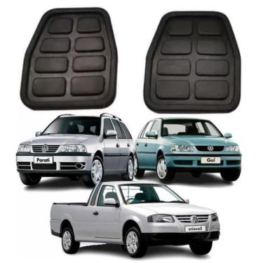 Imagem de Kit Capa Pedal Embreagem E Freio Gol Parati Saveiro 02/ - Mil Pecas