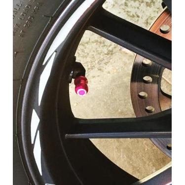 Imagem de Tampa Da Válvula Pneu 2Un - Preto Brilho - Shield Motors