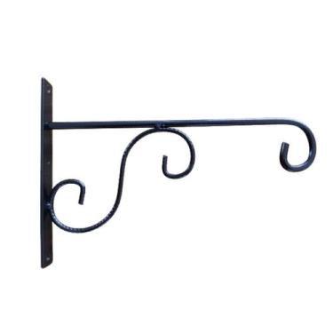 Imagem de Suporte Mão Francesa Floreira 1 Peça em Ferro na Cor Preta - Multi Met