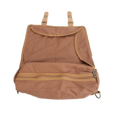 Imagem de Aramox Bolsa de Kit de Barman de Grande Capacidade, Bolsa de Ferramentas de Lona Portátil Elegante Com Alça de Ombro Ajustável para Camping, Festas e Atividades Ao Ar Livre (Marrom)