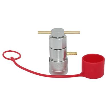 Imagem de LX Hydraulics 1/5.1 cm ISO 16028 Minicarregadeira hidráulica macho acoplador rápido ferramenta de liberação de alívio de descompressão de pressão