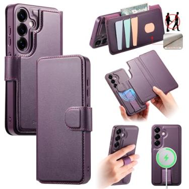 Imagem de Asuwish Capa de celular para Samsung Galaxy S25 Ultra 5G carteira magnética destacável com suporte flip para cartão de crédito suporte RFID acessórios para celular S25Ultra 25S S 25 25Ultra 6,9 2025