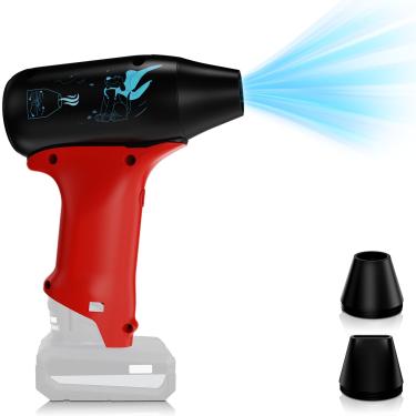 Imagem de Para Mini Soprador Milwaukee 12V Jet Dry, Ventilador a Jato 130000 RPM 3 Velocidades de Vento Ajustáveis Compatível com Bateria de Lítio Milwaukee M-12 12V, Ventilador Super Jet Ventilador para