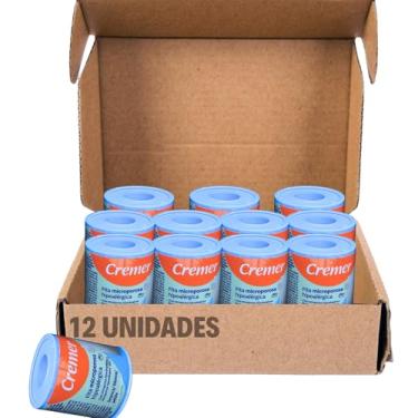 Imagem de Fita Microporosa Branca 5cmX4,5m curativo hipoalergico-12 Unidades