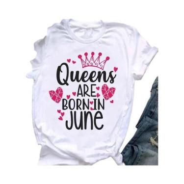 Imagem de Camiseta Feminina Golden Crown Queen - Estampa Gráfica - Presente de A