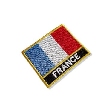 Imagem de BP0031N-011 Bandeira França Patch Bordado 5,74,8 cm - BR44