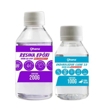 Imagem de Sistema Clear 2.0 Baixa Viscosidade UV - Kit 300g - Ohana Quimicos