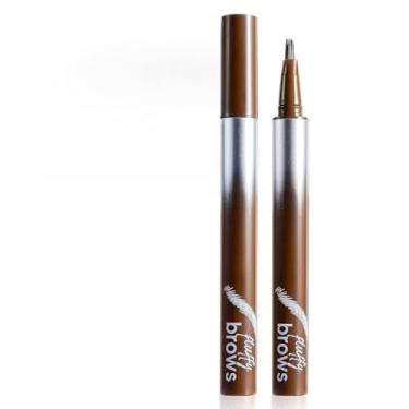Imagem de MAEPEOR Caneta de sobrancelha líquida, 5 cores, lápis de sobrancelha líquido natural selvagem de longa duração e à prova d'água com várias pontas de garfo para aparência natural da sobrancelha (04