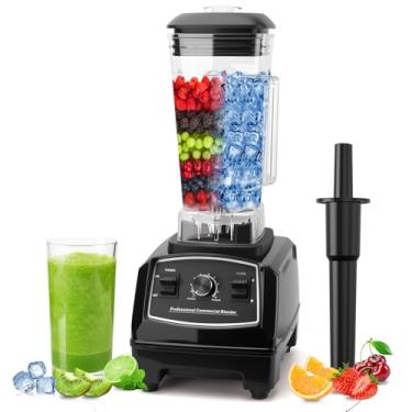 Imagem de Smoothie profissional de 1500 W e tubo de liquidificador comercial profissional, capacidade de 1,984 g para bebidas congeladas, vitaminas, molhos e muito mais