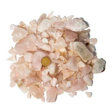 Imagem de 01 Kg Cascalho Bruto Quartzo Rosa Natural 10 a 80mm Tipo B - Varejo