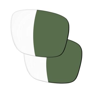 Imagem de YEIN Lentes de substituição fotocromáticas verdes para Ray-Ban Meta RW4008 Wayfarer, unissex, bloqueador de luz azul/óculos de leitura/óculos de sol (sem ampliação)