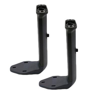 Imagem de Menolana Par de descanso de braço de cadeira ajustável em altura para substituição, durável, conjunto de braços de cadeira de trabalho de jogos levantável para trabalhar em cadeira giratória, preto