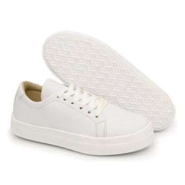 Imagem de Tênis Feminino Casual Modinha Caminhada  - DG, Branco, 41