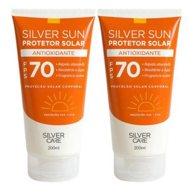 Imagem de Kit 2 Protetor Solar Corporal FPS 70 Silver Sun 200ml - SIlver Care