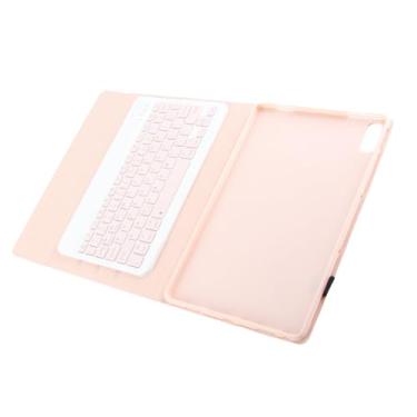 Imagem de RiToEasysports Caixa de Proteção Magnética do Teclado Sem Fio para Tablet para Guia (Rosa)