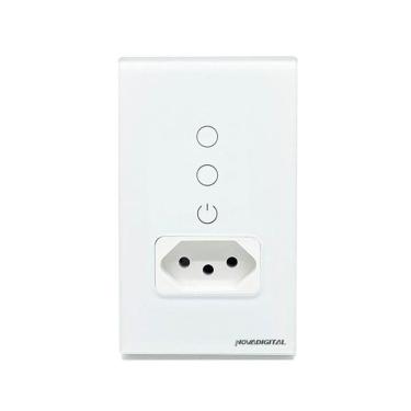 Imagem de Interruptor Tomada Inteligente Wi-Fi 2 Botões Novadigital