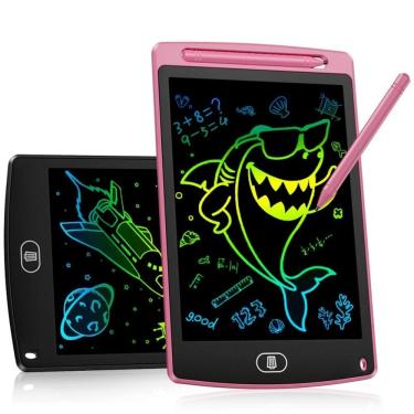 Imagem de Tablet Infantil LCD Lousa Magica Escrita Colorida Para Desenho e Estudo - 12 Polegadas