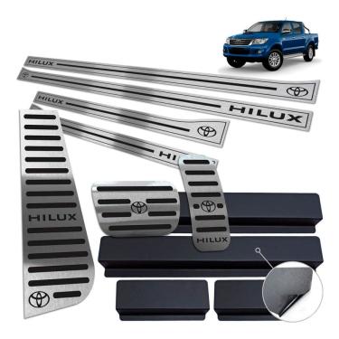 Imagem de Soleira Pedaleira Auto. Descanso Hilux 2006 A 2012 Preto BR
