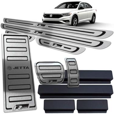 Imagem de Descanso Pedaleira Soleira Jetta R-line 250 TSI 18 19 Preto