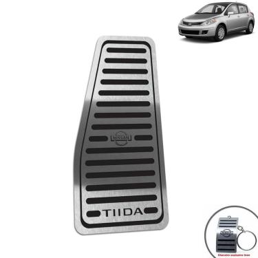 Imagem de Descanso De Pé Aço Inox Nissan Tiida 2008 A 2013 Preto