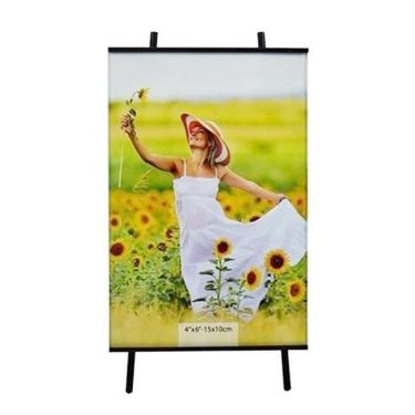 Imagem de Porta Retrato 10X15 Cavalete Vertical Preto