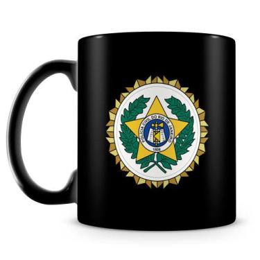 Imagem de Caneca de Porcelana Polícia Civil do Rio de Janeiro - 100% Preta - Amo