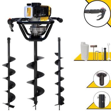 Imagem de Perfurador de Solo Profissional Lynus PSL517 À Gasolina 2T 52cc 1,8HP 