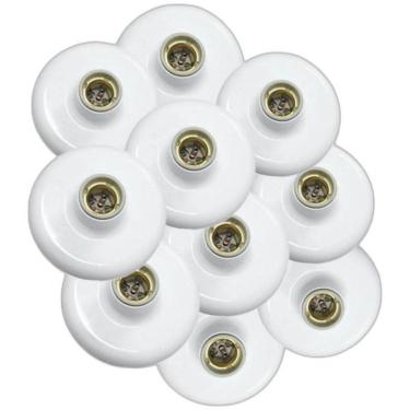 Imagem de Kit 10 Plafonier Plafon Em Soquete De Porcelana 100W