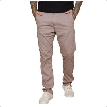 Imagem de Calça Slim Alfaiataria Masculina Esporte Fino Bolso Embutido - AZ04 JE
