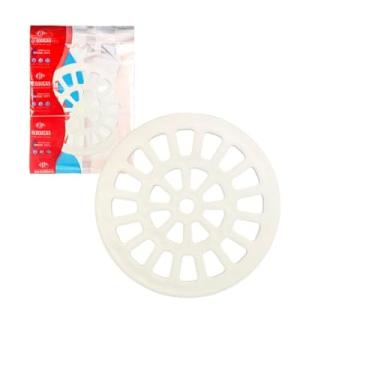 Imagem de Grelha Redonda Branca 100 MM - 1 PÇ