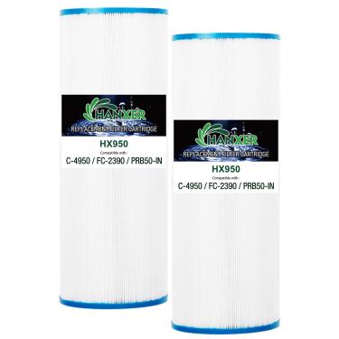Imagem de HANXER PRB50-IN Cartucho de filtro de spa compatível com C-4950, 413-212-02, Filbur FC-2390, 03FIL1600, 17-2380, J200 Series, SD-00201, SD-00455, 40506, filtro de banheira de hidromassagem de 50