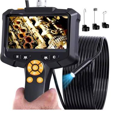 Imagem de Sonda Industrial 10m Recarregavel Boroscopio Profissional Com Tela 4,3" Câmera de Inspeção Full HD A Prova Dagua 8 LED