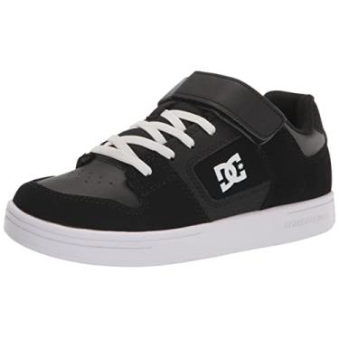Imagem de DC Tênis de skate unissex infantil Manteca 4 V, Preto/Preto/Branco, 5 Big Kid