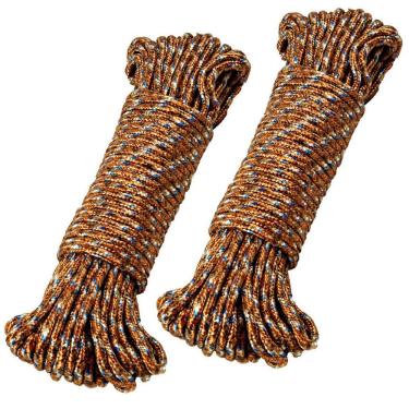 Imagem de Kit 2 Cordas Para Varal Trançada Reforçada Poliéster 7mm 15m
