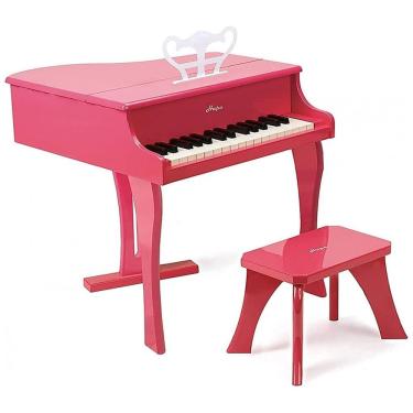 Imagem de Piano de Madeira Infantil para Crianças de 3 Anos ou Mais, Hape, Rosa