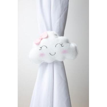 Imagem de Prendedor de cortina nuvem bebe decoração quarto bebe - PRENDEDOR  COR