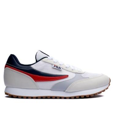 Imagem de Tênis Masculino Fila Renno Classic Branco/Marinho, Branco, Marinho, 39