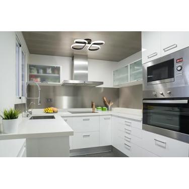 Imagem de Plafon Horizon Clover Large Black D46Cm - 3000K/4000K/6000K 36W (Ref:1493)