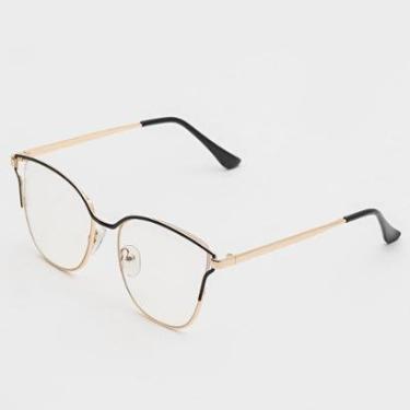 Imagem de Armação Óculos de Grau Feminina Metal / Luna - Óculos Sunrise-Feminino