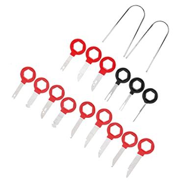 Imagem de Acouto Kit de Chave de Remoção de Reprodutor de CD Estéreo - Kit de Chaves de Liberação de Rádio 17pcs Ferramentas de Desmontagem de Remoção Profissional Estéreo de Carro - Ferramentas Profissionais