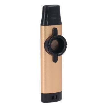 Imagem de ZJchao Kazoos para Adultos, Instrumentos Musicais 4,21x1,06x0,51in Instrumentos Musicais para Adultos Com Captador Podem Ser Conectados a Dispositivos de Som (Ouro)