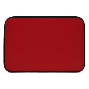 Imagem de Pasta Organizadora de Documentos em Neoprene 15,6” A4 com Zíper – Impermeável, Leve e Resistente – 40x29x2 cm – Cores: Preto, Azul, Rosa, Vermelho e Roxo (Vermelho)