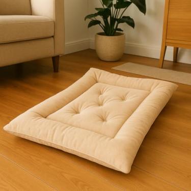 Imagem de Cama Pet Colchonete Macio para Cachorro (Bege,G)